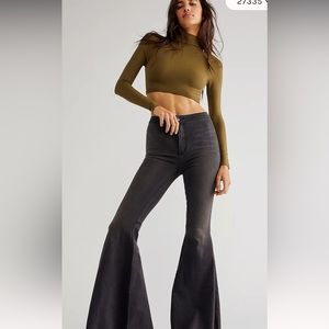 Free People Just Float On Flare Jeans